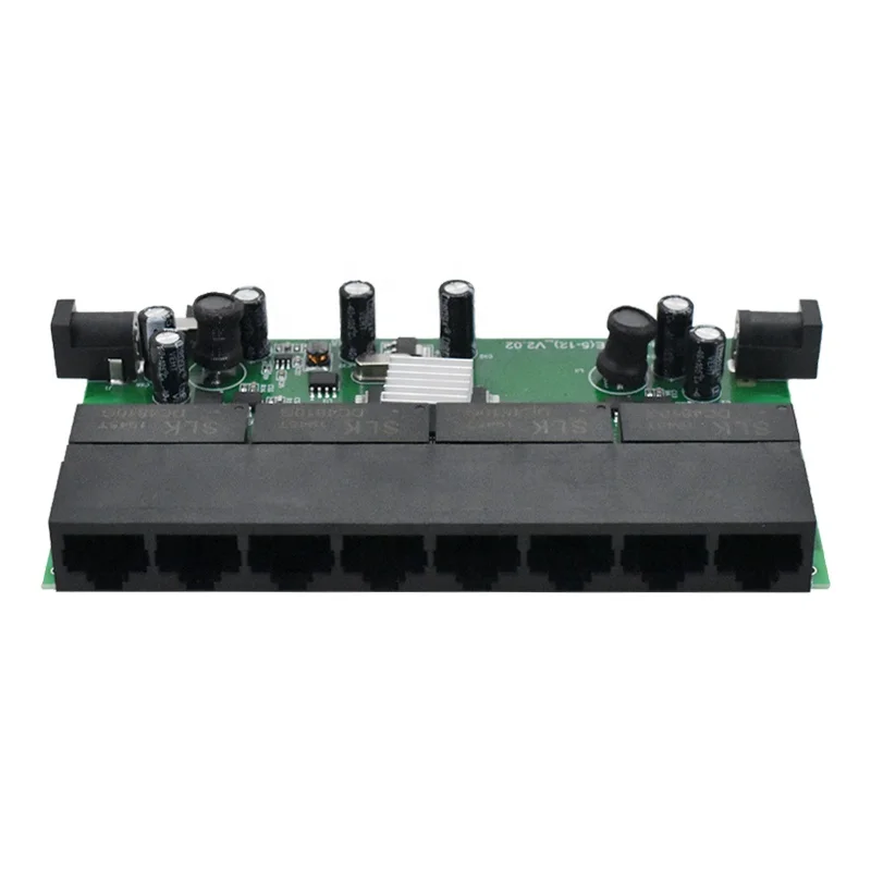 Wanglink 10/100/1000Mbps 8 Ports RPOE Switch 12-56V Reverse PoE Switch RPOE PCB