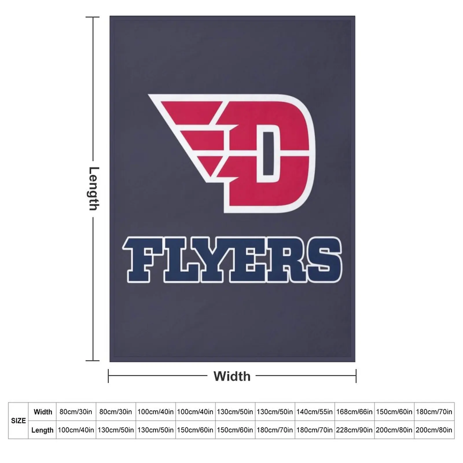 dayton flyers Essential \t\t Throw Blanket anime Shaggy Camping blankets ands Plush Loose Blankets