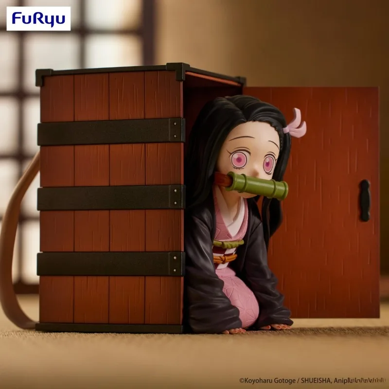 FURYU Asli Trio-Try-iT Exc∞d Kreatif Demon Slayer Karakter Anime Kamado Nezuko untuk Anak-anak Koleksi Hadiah Model Mainan Aksi