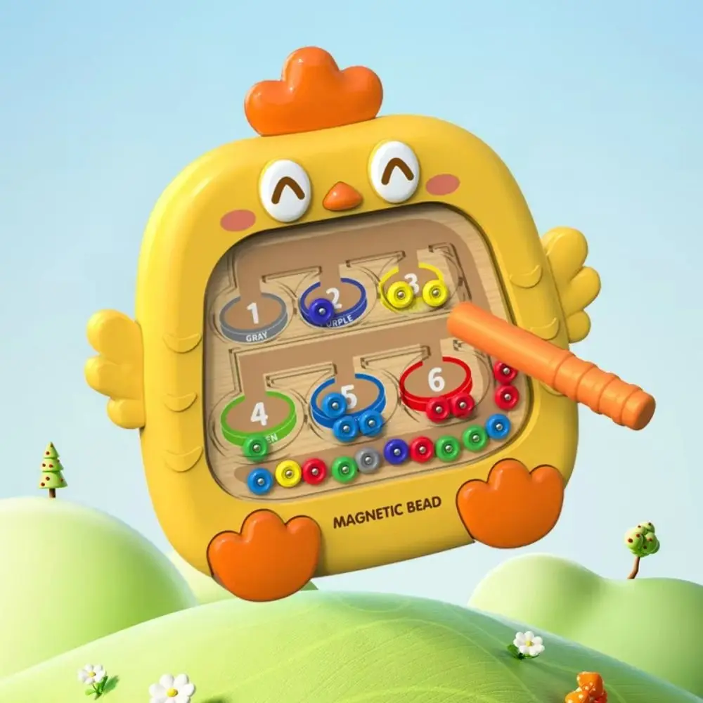 Drawing Board Maze Challenge Game Montessori Colorful ’s Concentration Training Educational Funny Number Writing Magnetic Maze