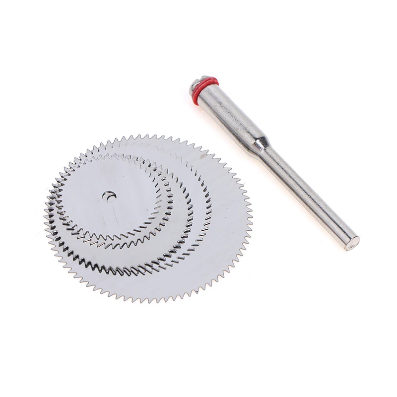NEW 6Pcs Stainless Steel Slice Metal Cutting Disc With 1 Mandre For Rotary Tools 16 18 22 25 32mm Cutting Disc Hand Tools