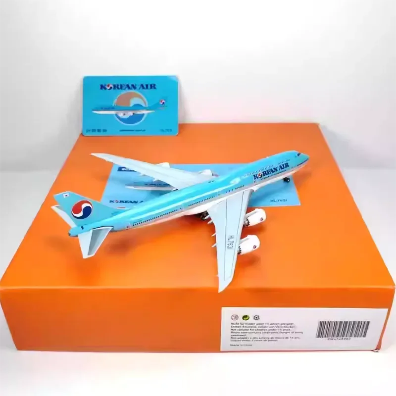 Diecast 1:400 Scale JC Wings Korean Airlines B747-8I HL7631 Aircraft Simulation Alloy Finished Souvenir Hobby Collection Toy