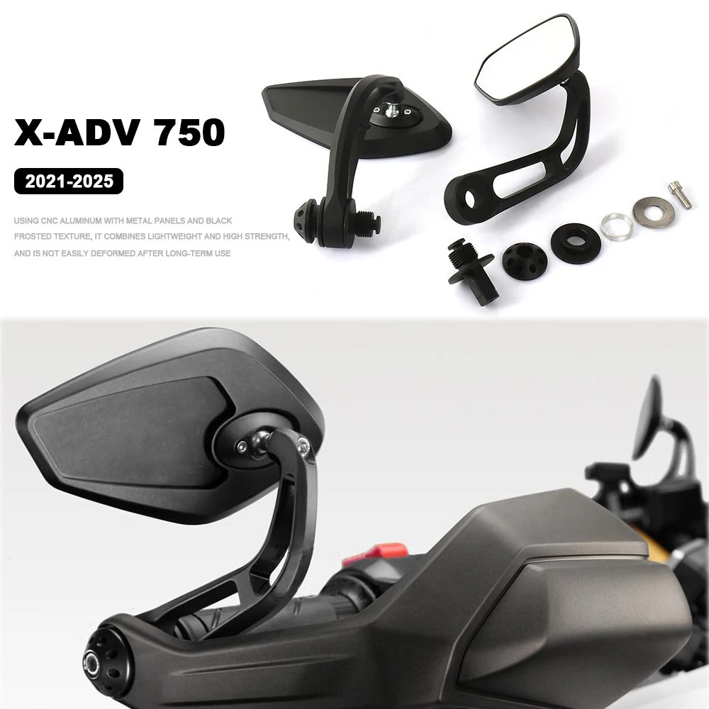 

Поворотное зеркало на руль для Honda X-ADV 750 X-ADV750 XADV750 2021-2025, аксессуар для мотоцикла, зеркало заднего вида на конец руля