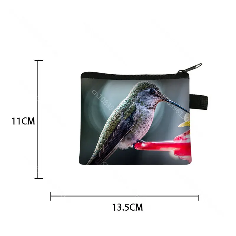 محفظة عملات معدنية بطباعة طائر الطنان ، محفظة Trochilidae ، بطاقة ائتمان ، سماعات أذن ، حامل مفاتيح ، محفظة ، حقيبة نقود ، حقيبة بسحاب ، حقيبة أحمر شفاه