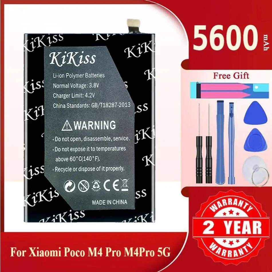 

5600Mah Kikiss Battery BN5C For Xiaomi Poco M4 Pro 5G