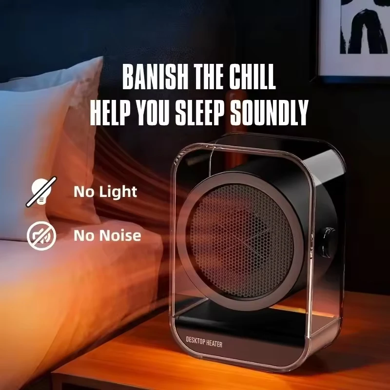 Desktop Heater 2 Modes 90 Adjustable Angle Portable Overheat Protection Handle for Office Home Mini Heater Personal Warmer