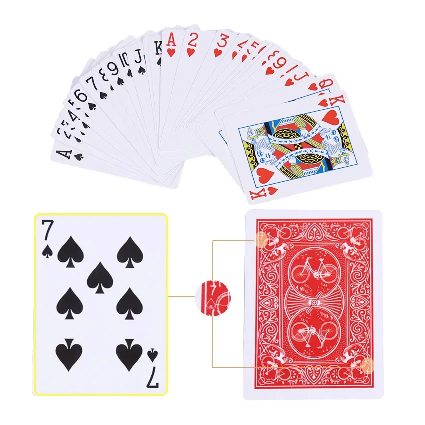 Magic Cards Marked Stripper Deck Playing Cards Poker Magic Tricks Close-up Street Magic Trick Kid Child Puzzle Toy