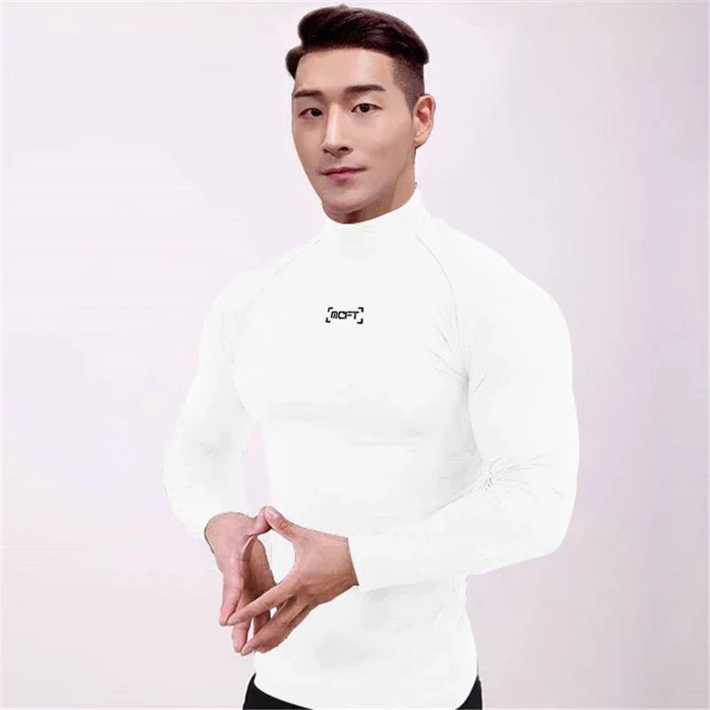 Gym T Shirt Men Fitness Bodybuilding Clothing Workout Quick Dry Long Sleeve Shirt Male Spring Sports Tops Compression Tee Shirt