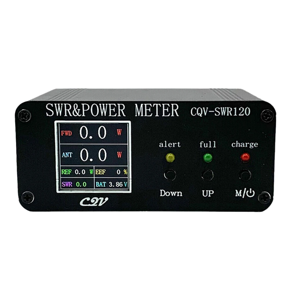 

Full Color Meter CQV-SWR120 3.7v 1000mAh Battery Customizable Alarm Settings For Radio Frequency Applications 88mm*63mm*38mm