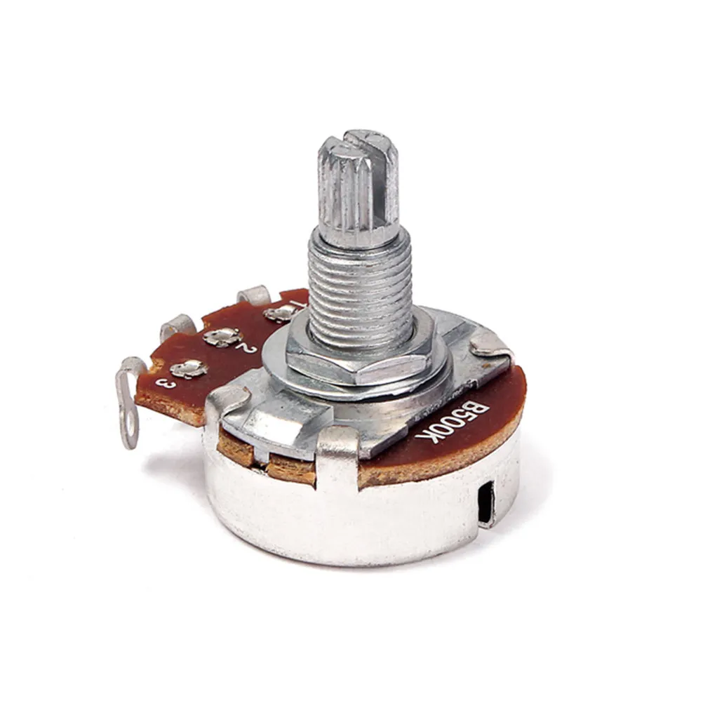 B500k Guitar Potentiometer Split Shaft Coarse Knurled Shaft Volume Control Potentiometer Linear Taper Electric Guitar