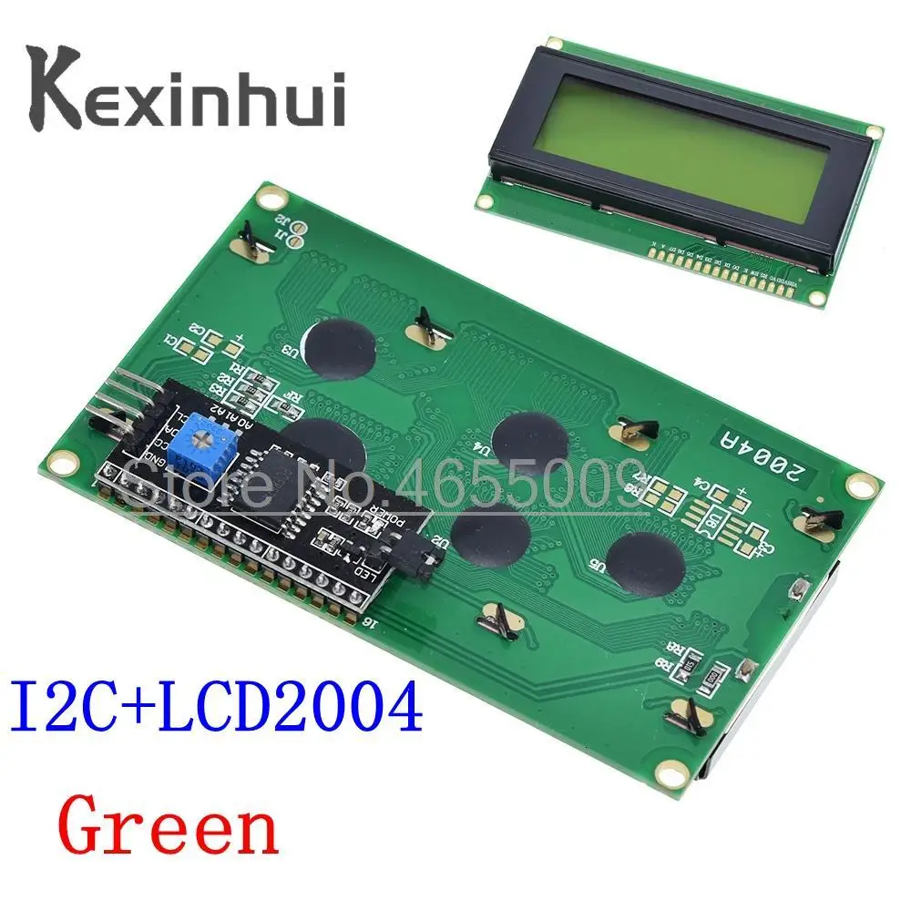LCD2004 Iic/I2C Lcd Display Monitor 2004 20X4 5V Karakter Blauw/Groen Backlight Scherm LCD2004 Iic I2C voor Arduino Lcd Display