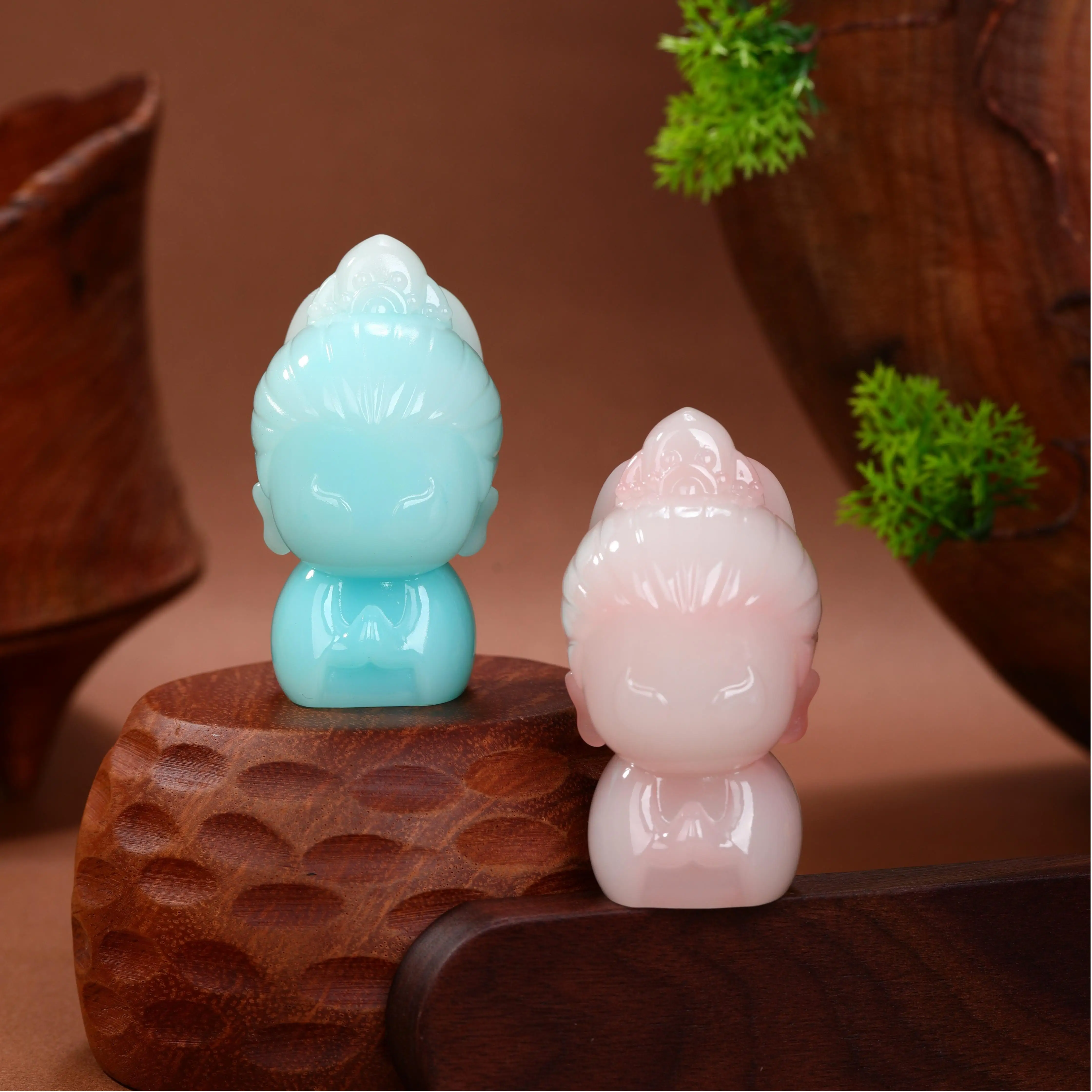 Nieuw modeontwerp Chinese kunstwerken Geschenken Desktopornamenten Mini Bodhisattva Decoraties Blinde dozen Gemaakt in China Set verkoop