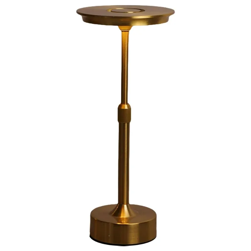 Adjustable Cordless Rechargeable Touch Desk Lamp with Three Color Settings for Indoor and Outdoor Use