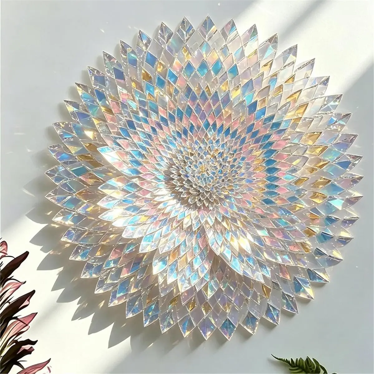 200pcs Holographic Acrylic Blocks, 0.79x0.79