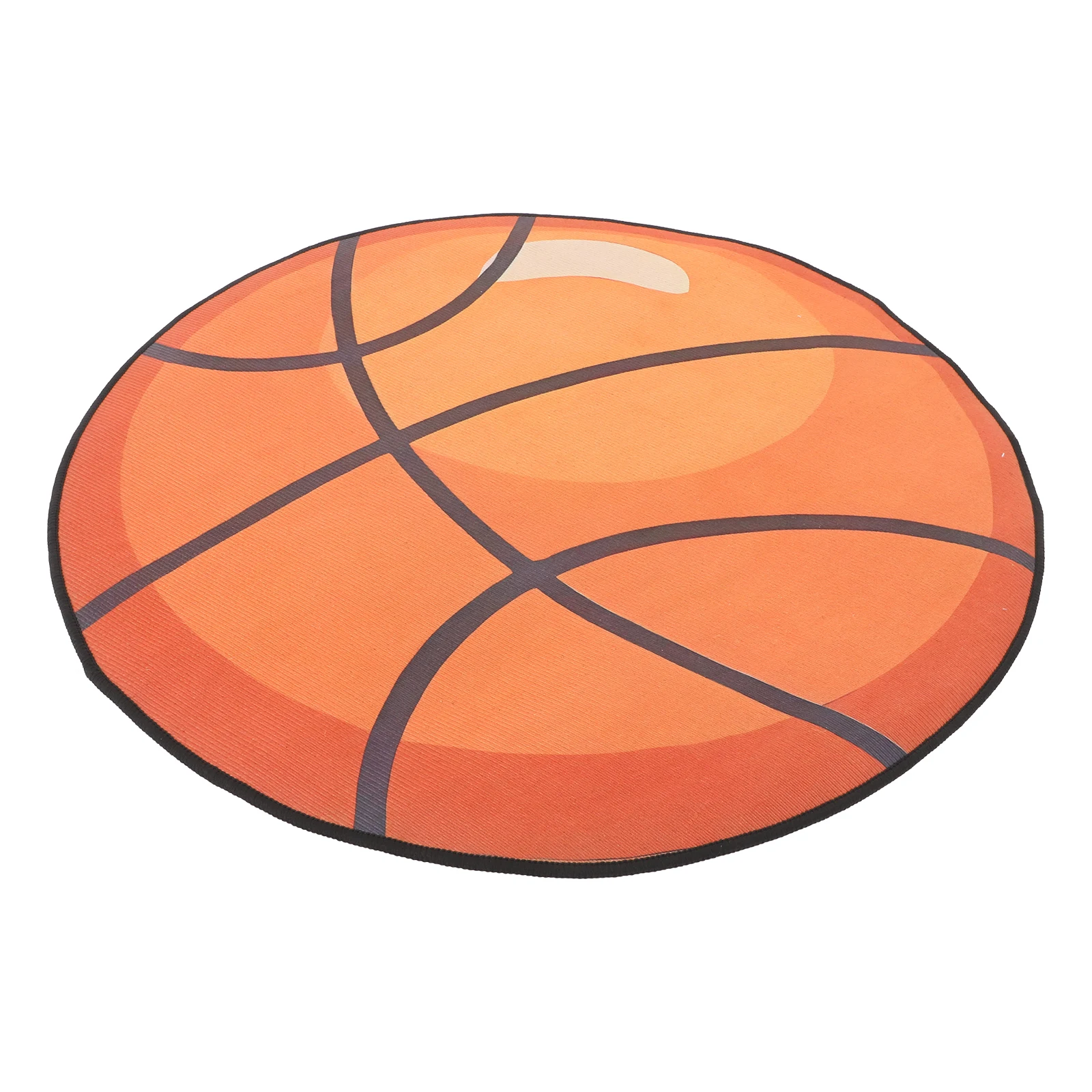 Basketball Footpad Chair Floor Mat Carpet Mats Office Room Decor Round Rug Nonslip Cartoon Basketball Rugs Computer Roller Mat