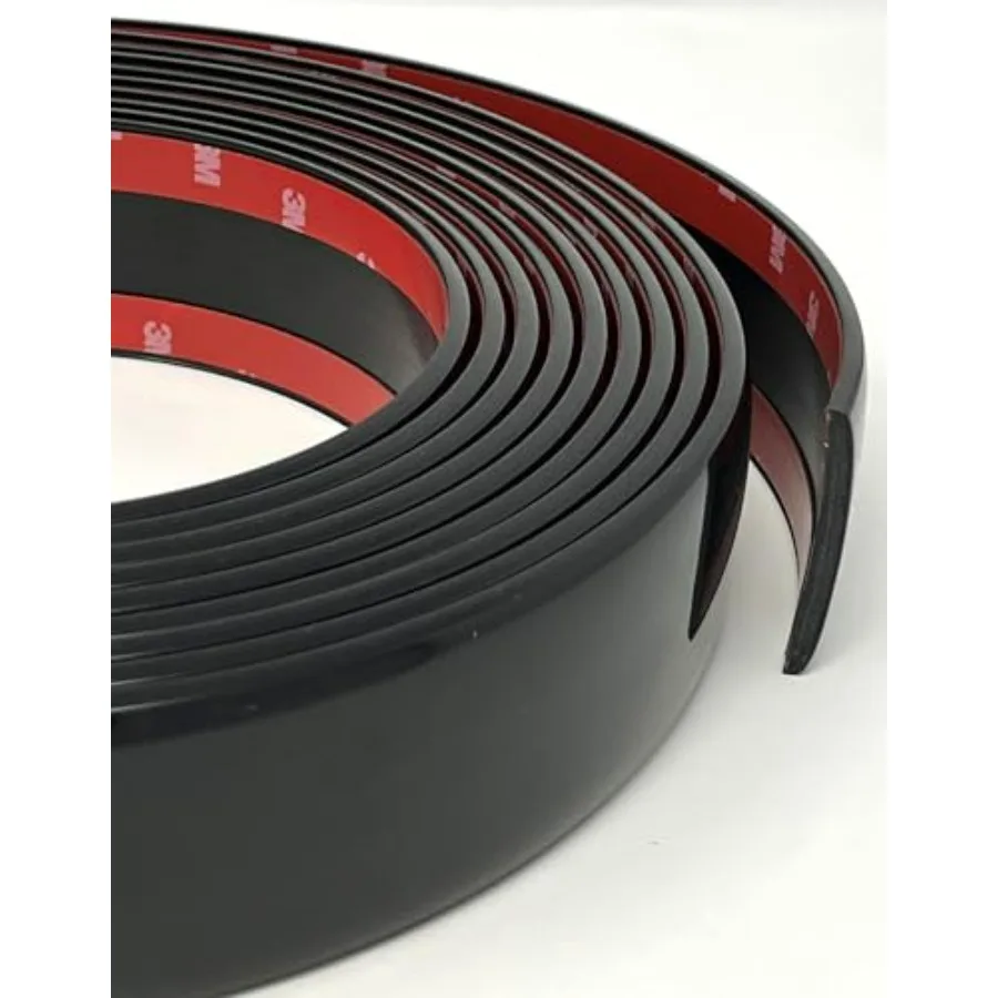 

2 x 50' Smooth Gloss Black Automotive Body Side Molding Self-Adhesive Trim for Cars Trucks SUVs and Trailers Same as Trim-Gard
