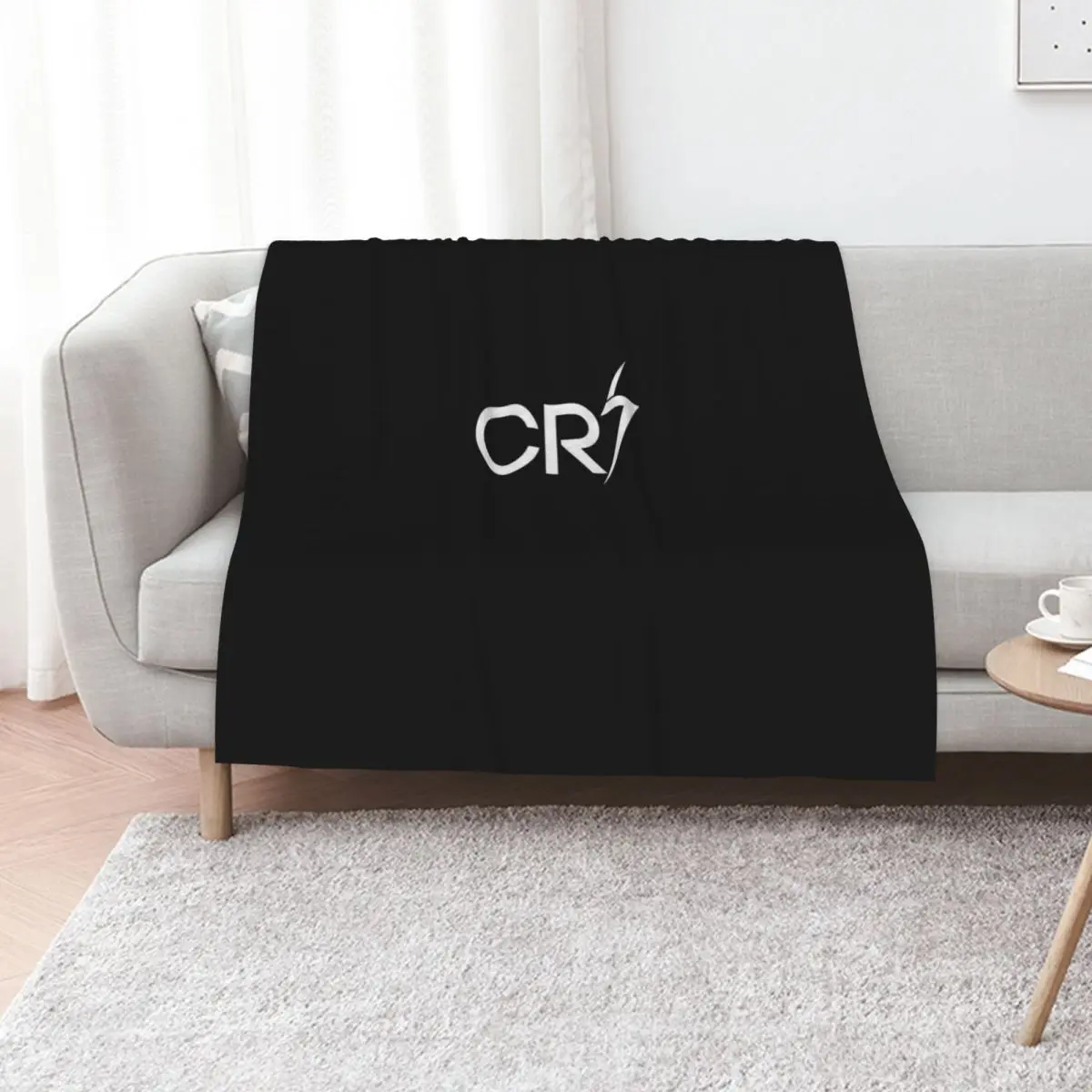 Best Seller - CR7 Logo Merchandise Essential T-Shirt Throw Blanket Stylish Decor Blanket Gift for Friends Roommate