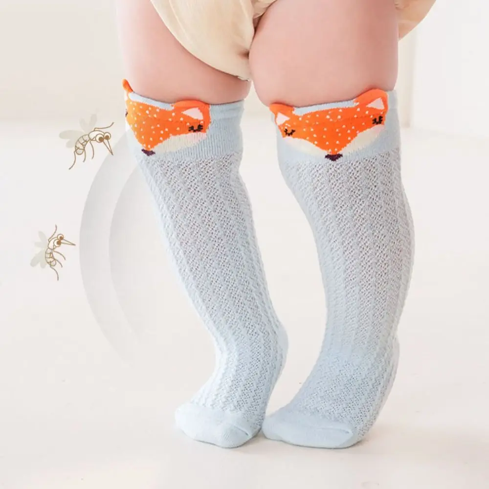 

6Pairs Cartoon Animal Calf Socks Baby Mesh Cute Above Knee Stockings Leg Warmer Toddle Infant Cotton Stockings Newborn