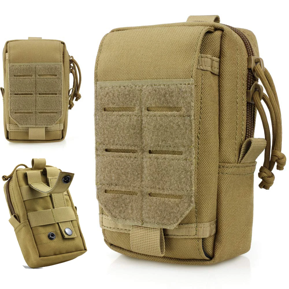 Tactical EDC Pouch Molle Utility Pouches Gadget Organizer Mobile Phone Holder Waist Pack Smartphone Pouch Tool Holster Pocket