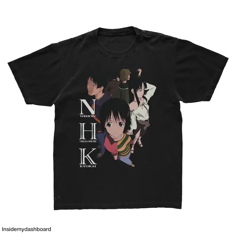 Welcome to the NHK Cast T-Shirt, N.H.K. ni Yōkoso Shirt, Anime Shirt, NHK Manga Tee