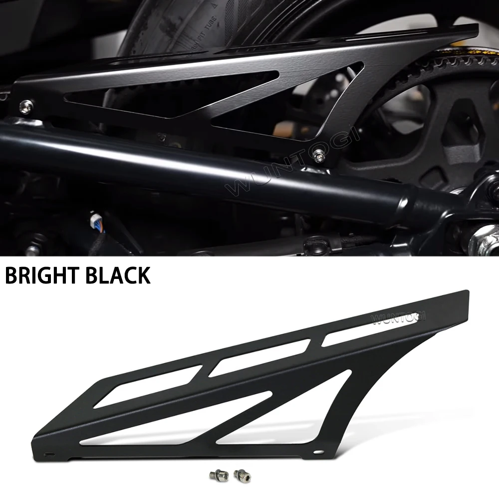 WUNTOGI Für Sportster S 1250 RH 1250S RH1250 2021- Motorrad Gürtel Schutz Kette Schutz Abdeckung Guide Rad Slide Abdeckung schutz kit 4