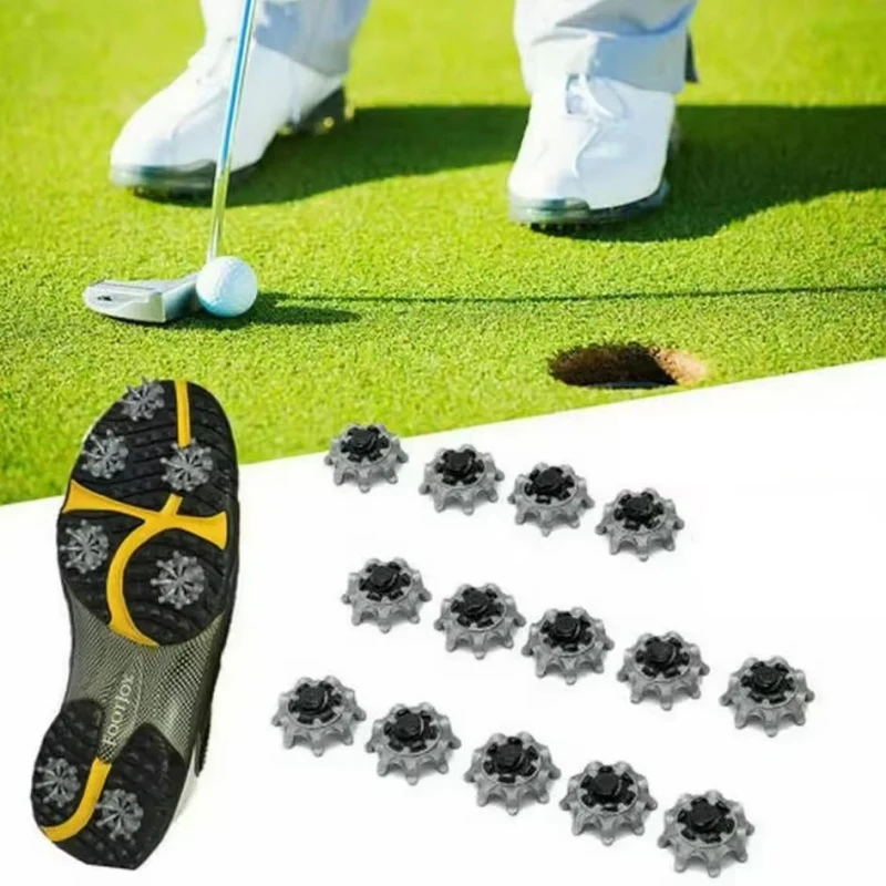 14Pcs Stinger Screw Golf Shoe Spikes Replacements Easy‑Install Golf Cleats Outdoor Training Replacement Parts for Golf Shoes