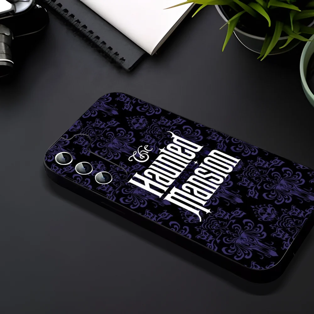 Haunted Mansion Phone Case For Samsung Galaxy A52 A12 A51 S21 Edge S22ULTRA S23 S20LITE Plus Ultra Black Cover