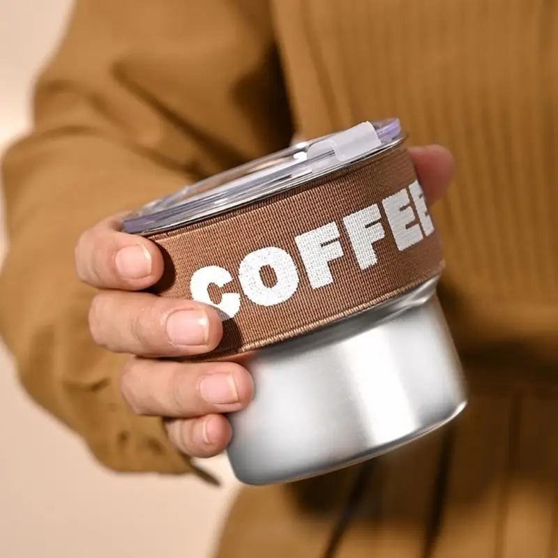 Convenient Silver 400ml Insulated Tumblers for Coffee Lover and Daily Commutes Q5WC