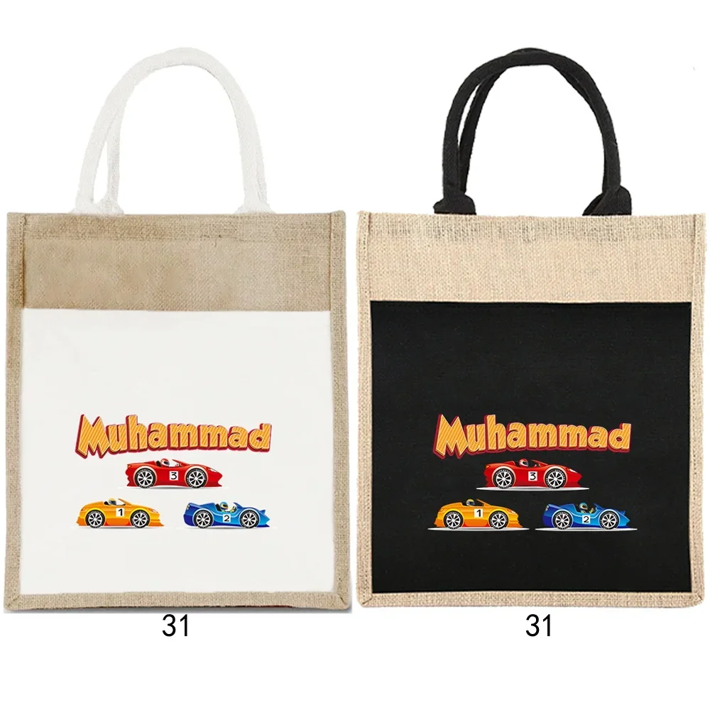 Personalized Customized Large Capacity Shopping Bags Women's Handbags Storage Bags Customized Products Cartoon Series