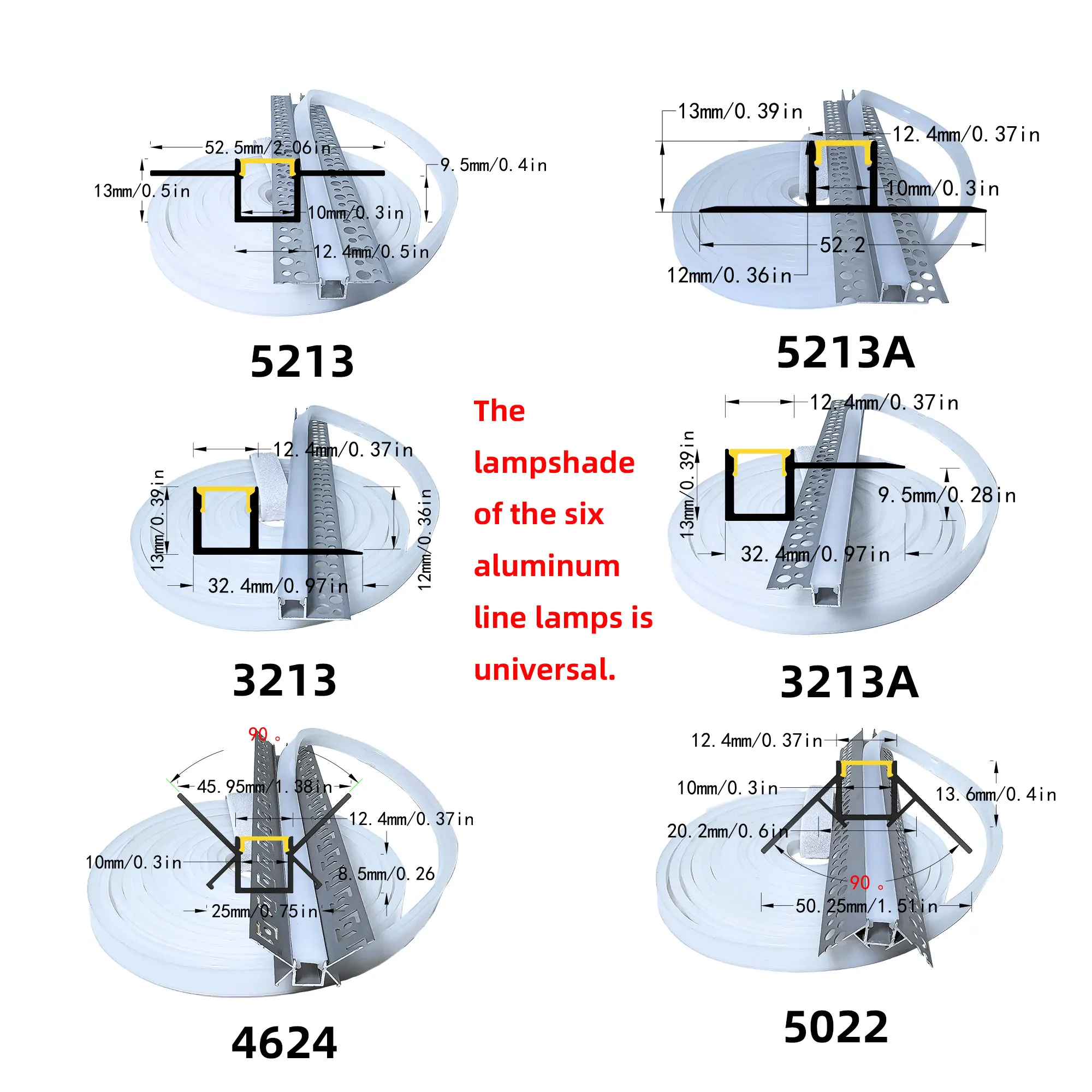 

Силиконовый абажур для линейного светильника 23, 20, 17, 15, ширина 12 мм для потолочных настенных светильников