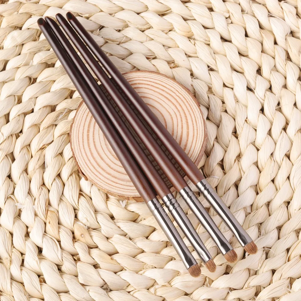 OVW 2PCS Makeup Brush Cosmetic Tool For Small Shade Eyelid Brush Pony Weasel Synthetic Make Up Brush
