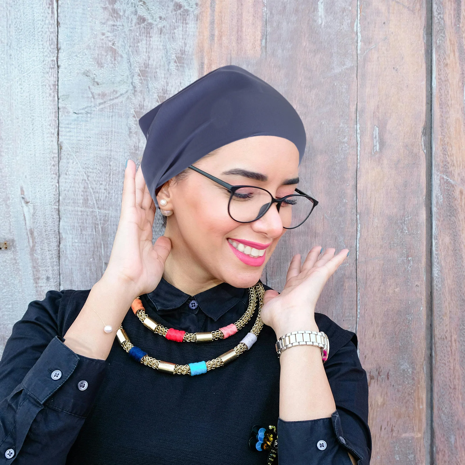 

2pcs Triangle Head Scarf For Women Elastic Lightweight Bandana Hair Scarf Vintage Headband Fashionable Accessory Hairbands