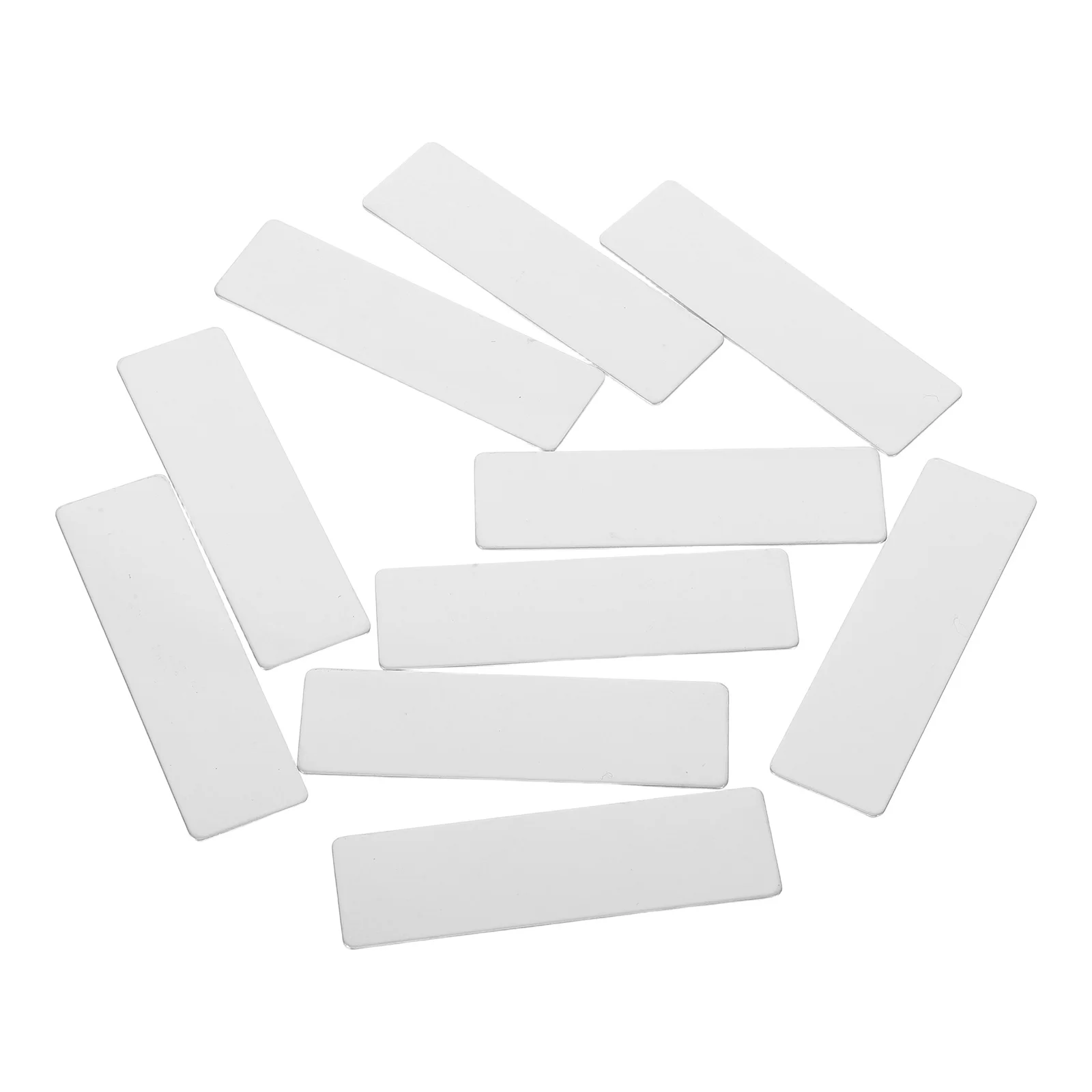 

10Pcs Stainless Steel Blank Name Badges Metal Bases for Engraving Office Door Desk Signs Nameplates Desk Signs Plaque