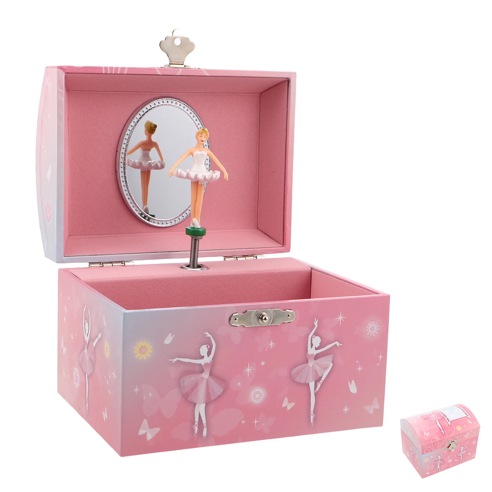 

Ballerina Musical Jewelry Box Spacious Compartment Safe Design For Enchanting Melody Dance Keepsake Gift Creative
