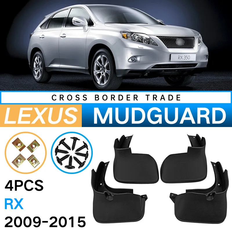 

Car Auto Splash Guards Mud Flaps Fender Mudguard for Lexus RX 2009–2015 Exterior Repair Replacement Accessories