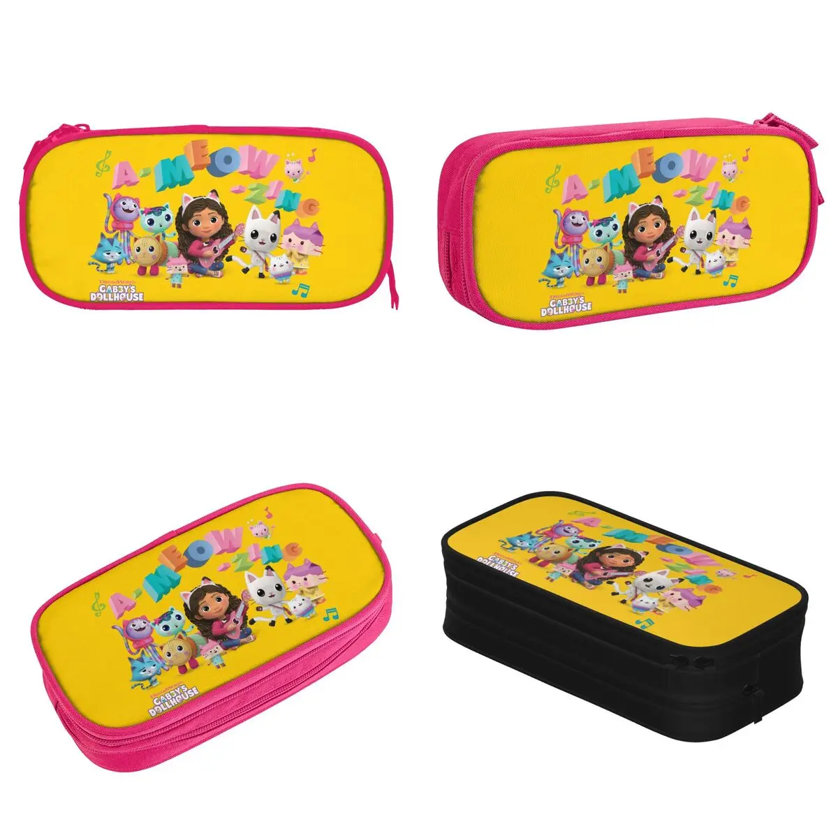 Gabby Dollhouse Pencil Cases Pen Bag Student Large Storage School Supplies Gift Pencilcases