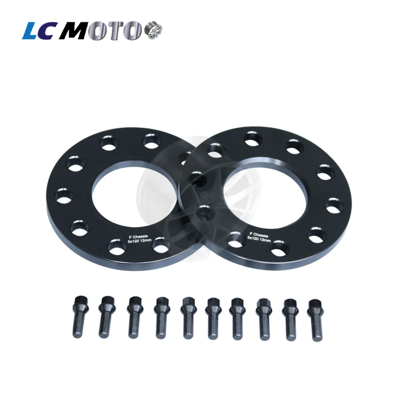 12MM Thickness PCD 5*120 CB Outer 72.5MM Forged Wheel Spacers for B MW F Chassis With 10 Bolts