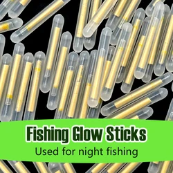 TAKBAS 50-500Pcs Fishing Glow Sticks Bulk for Bobbers Mini Glow Stick Rod Tip for Fishing Poles Small Glow Sticks