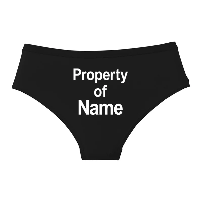Property of Custom NAME Women Sexy Briefs Comfortable Female Underwear Seamless Panties Hot Underpants Lingerie Ladies Briefs