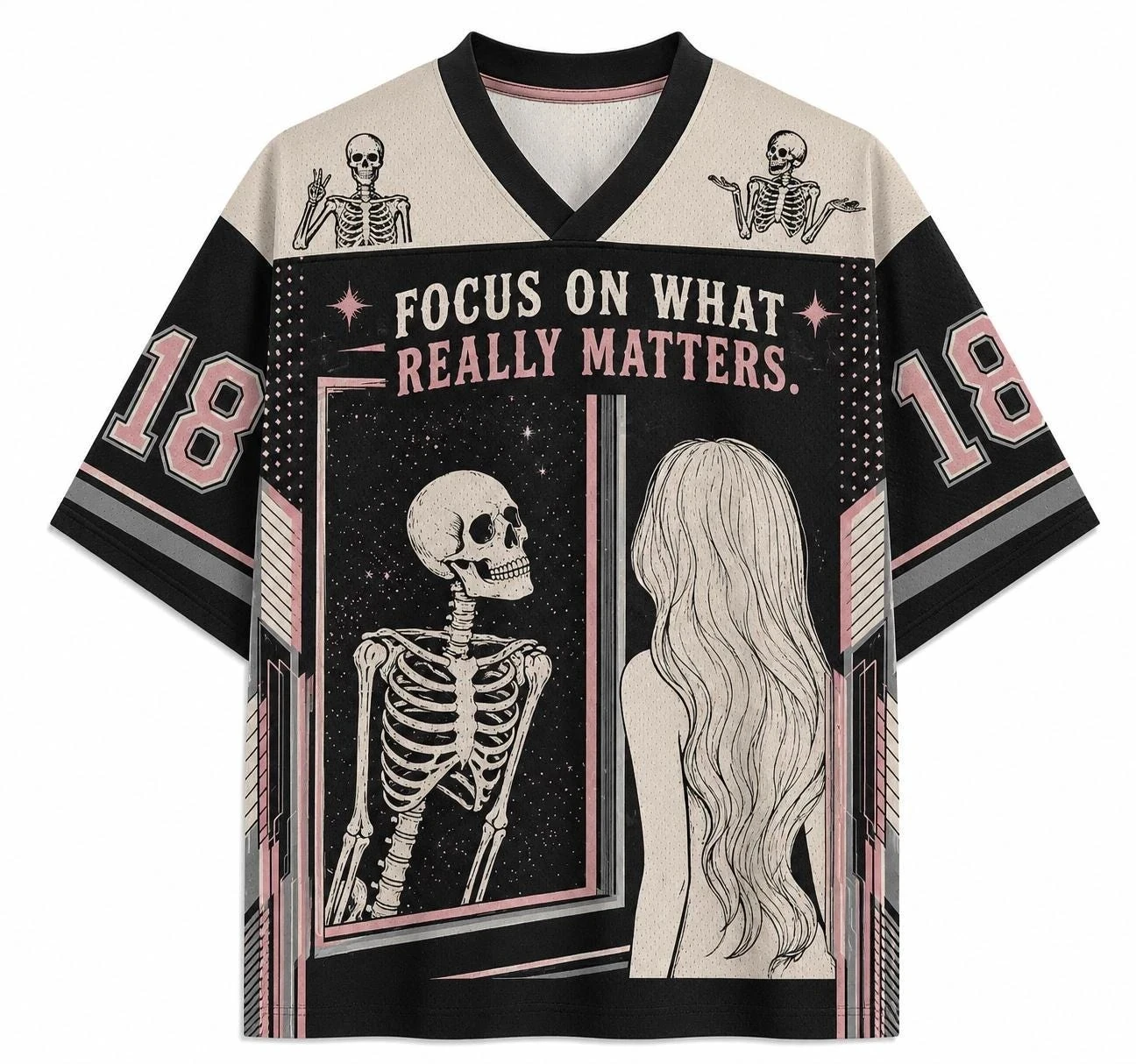 Gothic Skull Head T-Shirt Funny Mirror 3D Print Short Sleeve Unisex Quick Dry Harajuku Streetwear Tops