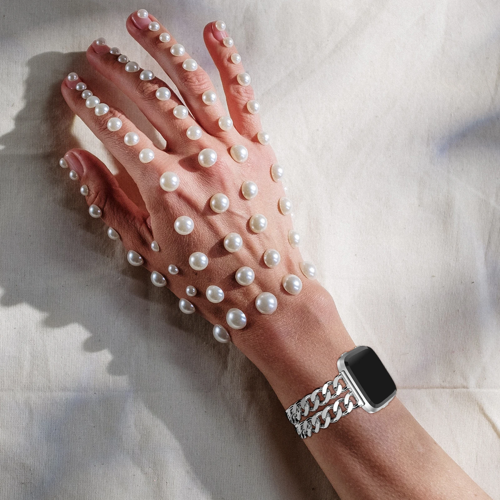 

Stainless Steel Metal Watchband Adjustable Stylish Replacement Strap Durable Wrist Watch Bracelet