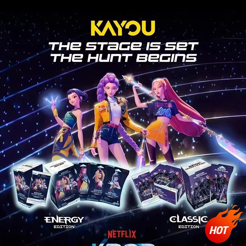 Auf Lager: Kayou Offizielle K-Pop Demon Hunters Classic Edition Sammelkarten Blind Bag – Geburtstagsgeschenk für Fans-Kollektionen