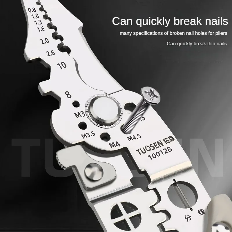 Crimper Cable Cutter Adjustable Automatic Wire Stripper Multifunctional Stripping Crimping Pliers Terminal Hand Tool