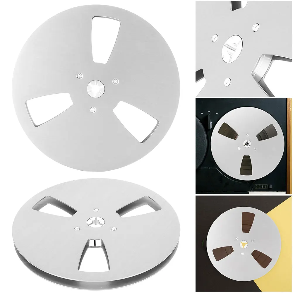 1/4 7inch Empty Takeup Reel 3 Holes Recording Takeup Reel Replacement Opening Machine Part Empty Tape Reel for Reel To Reel Tape
