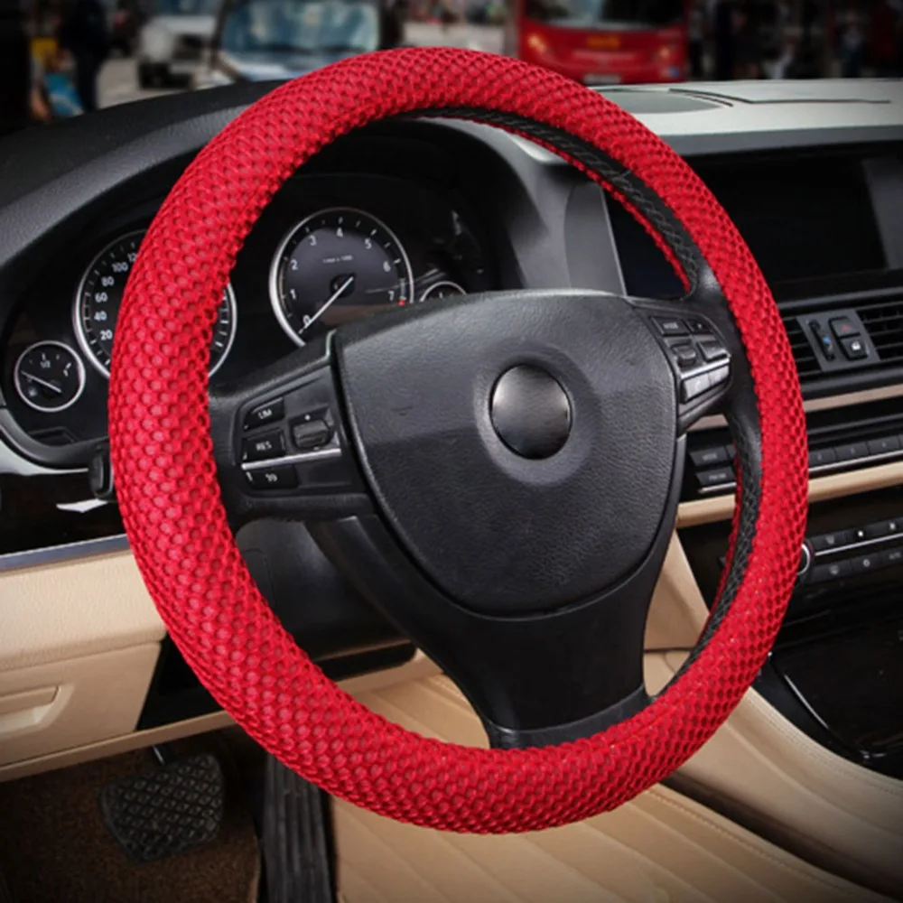 COPRI VOLANTE COPRI Volante Auto Copri Volante Scivolo Rosso Peluche Durevole EUR 7,41 - IT