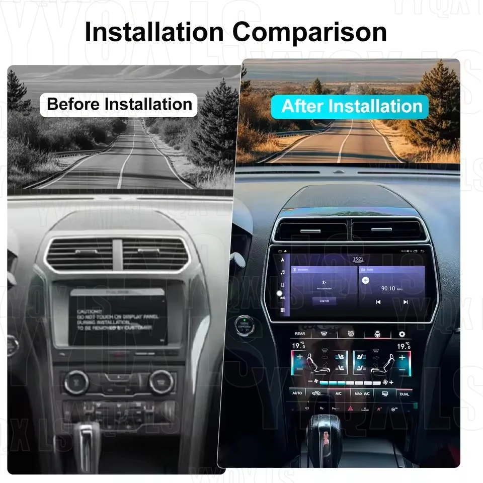 For Ford Explorer 2011 2012 2013 2014 2015 2016 2017 2018 2019 Screen Bluetooth Car Radio Android auto Multimedia Video Player