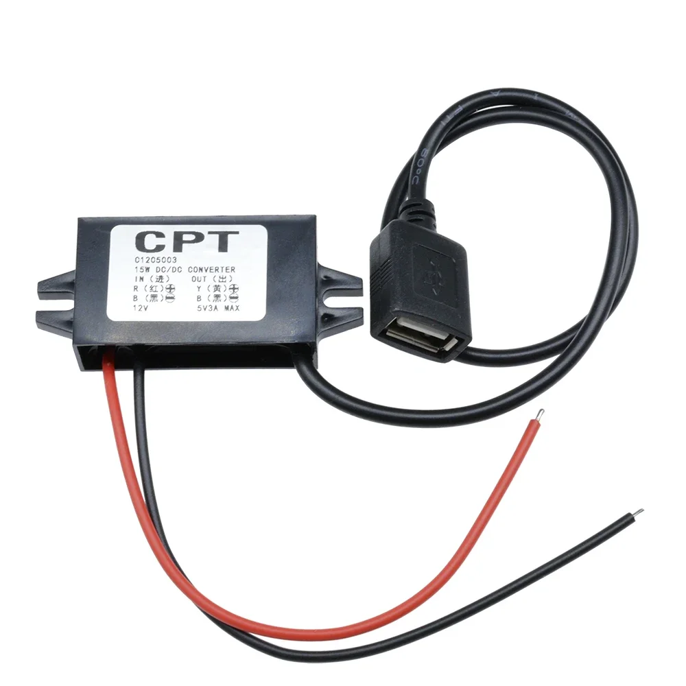Convertitore di potenza step-down da 12 V a 5 V CC Convertitore CC per modulo di alimentazione USB da 12 V a 5 V CC