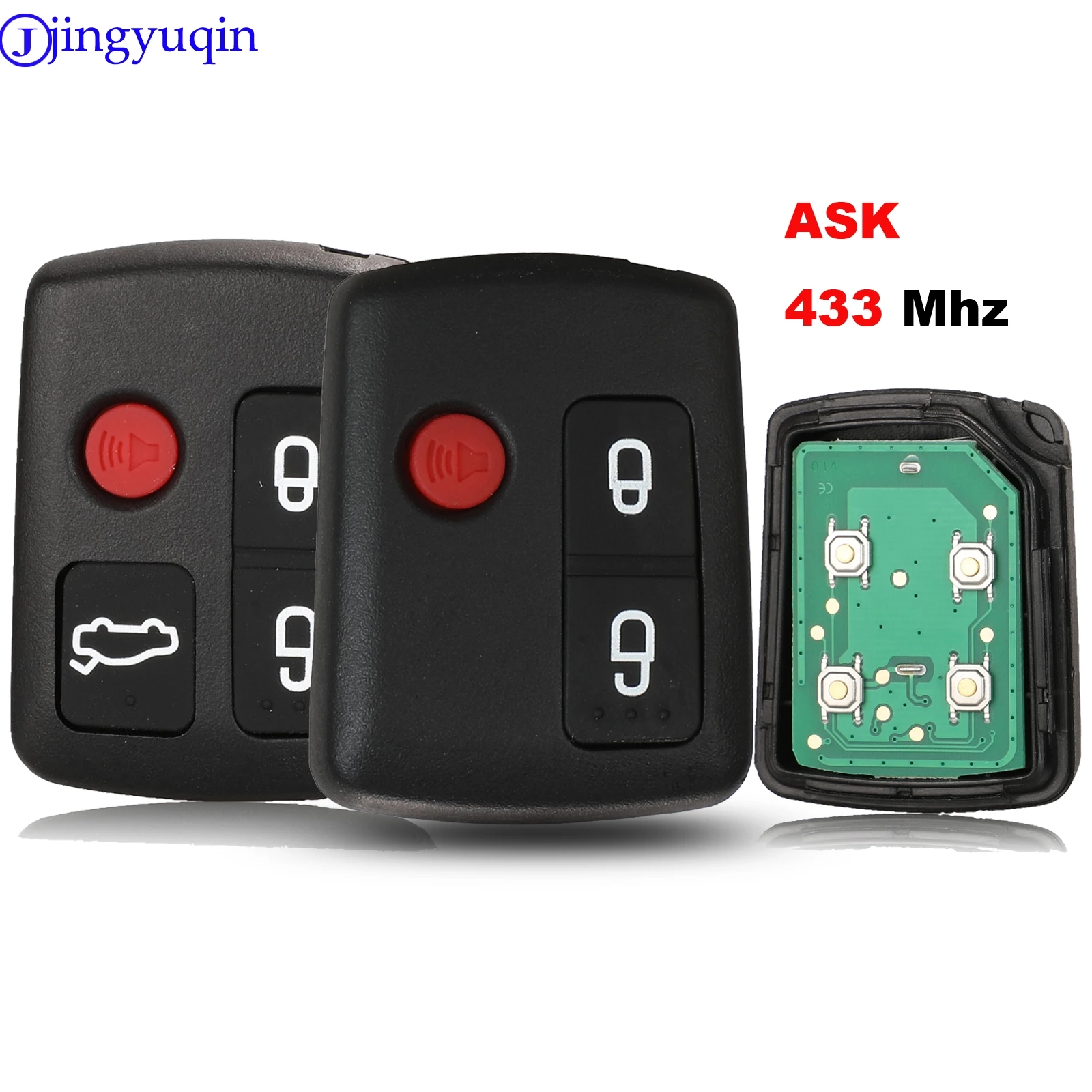 jingyuqin For Ford BA BF Falcon Sedan/Wagon Keyless Car Remote 4 Buttons Keypad Replacement Car Key 433MHZ