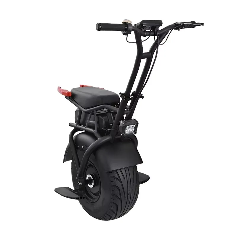 Single wheel intelligent self-balancing electric unicycle scooter