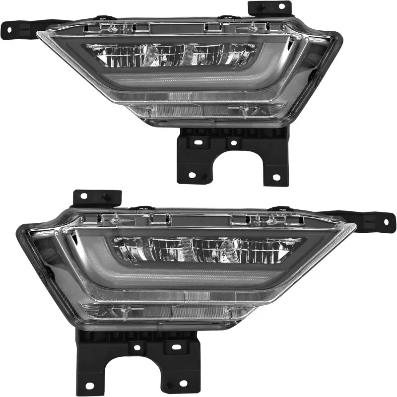 HECASA زوج LED مجموعة مصابيح الضباب متوافقة مع 2021-2023 F150 لاستبدال FO2592259 FO2593259 19629200 19629100 الجبهة B